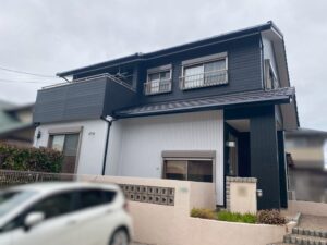 岡垣町にてガルバリウムを柔軟性のある塗料で外壁塗装をしたお客様の声